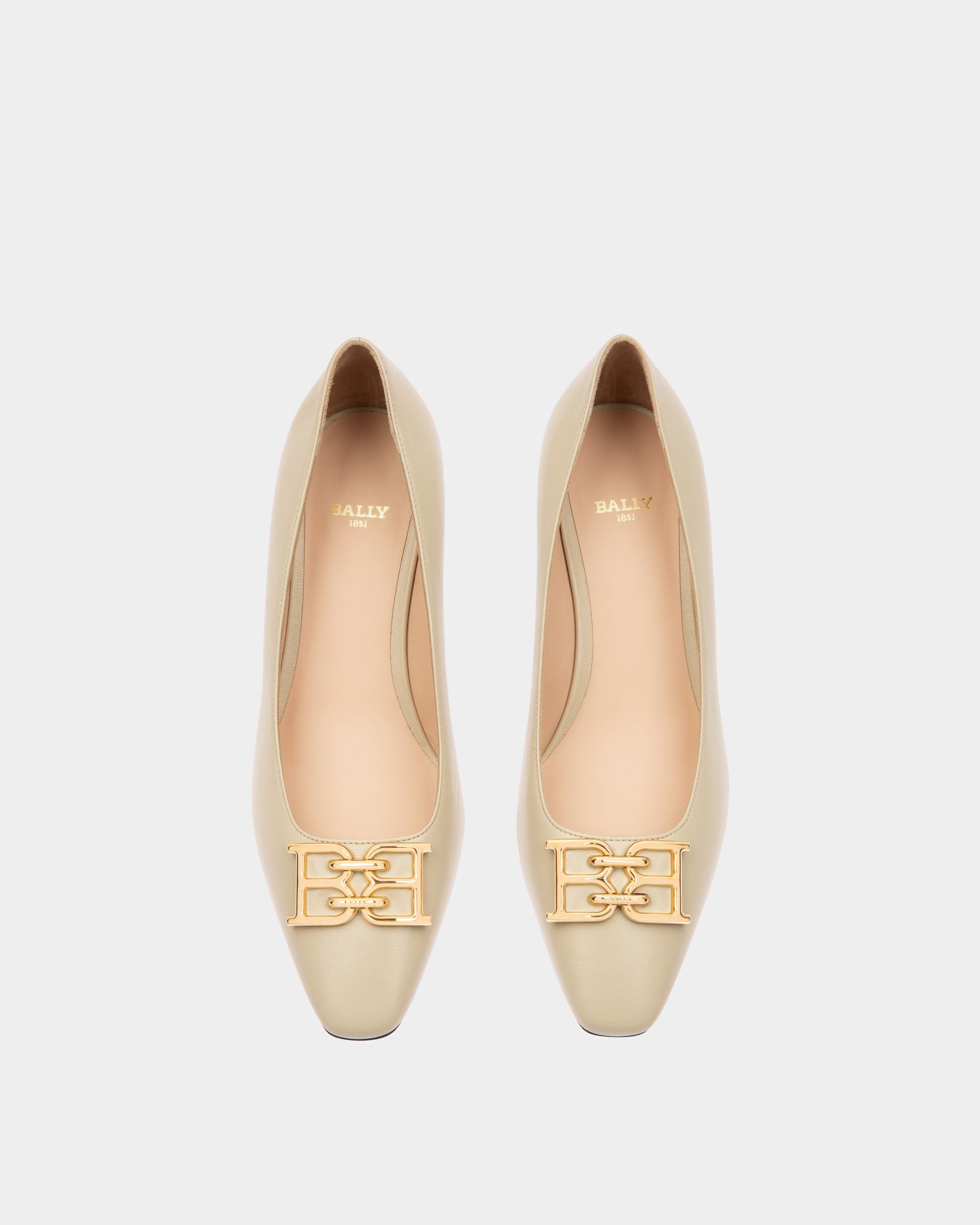 Evanca ベージュ レザー パンプス - 女性 - Bally - 02