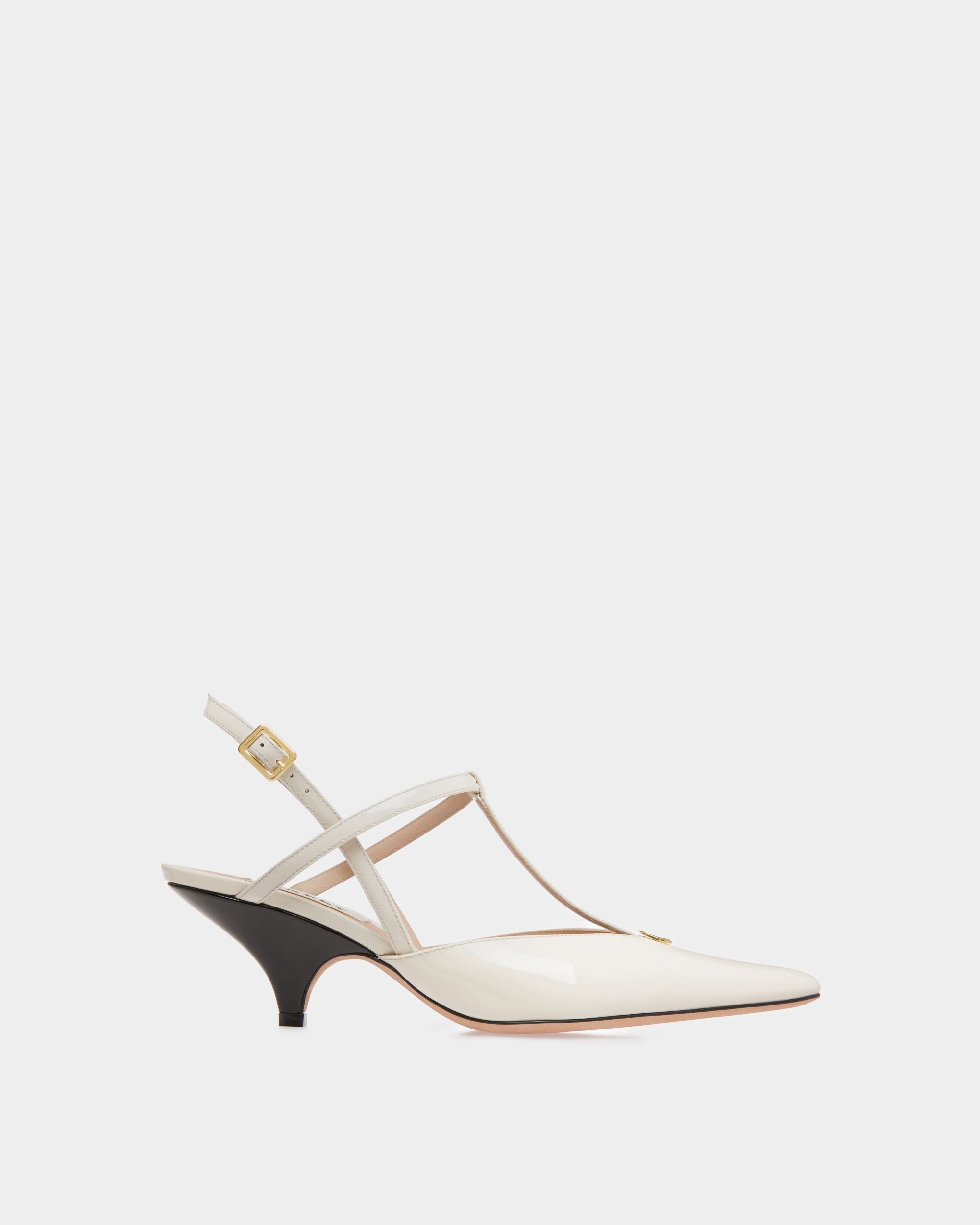 Katy スリングバック パンプス ボーンホワイト＆ブラック レザー - 女性 - Bally - 01