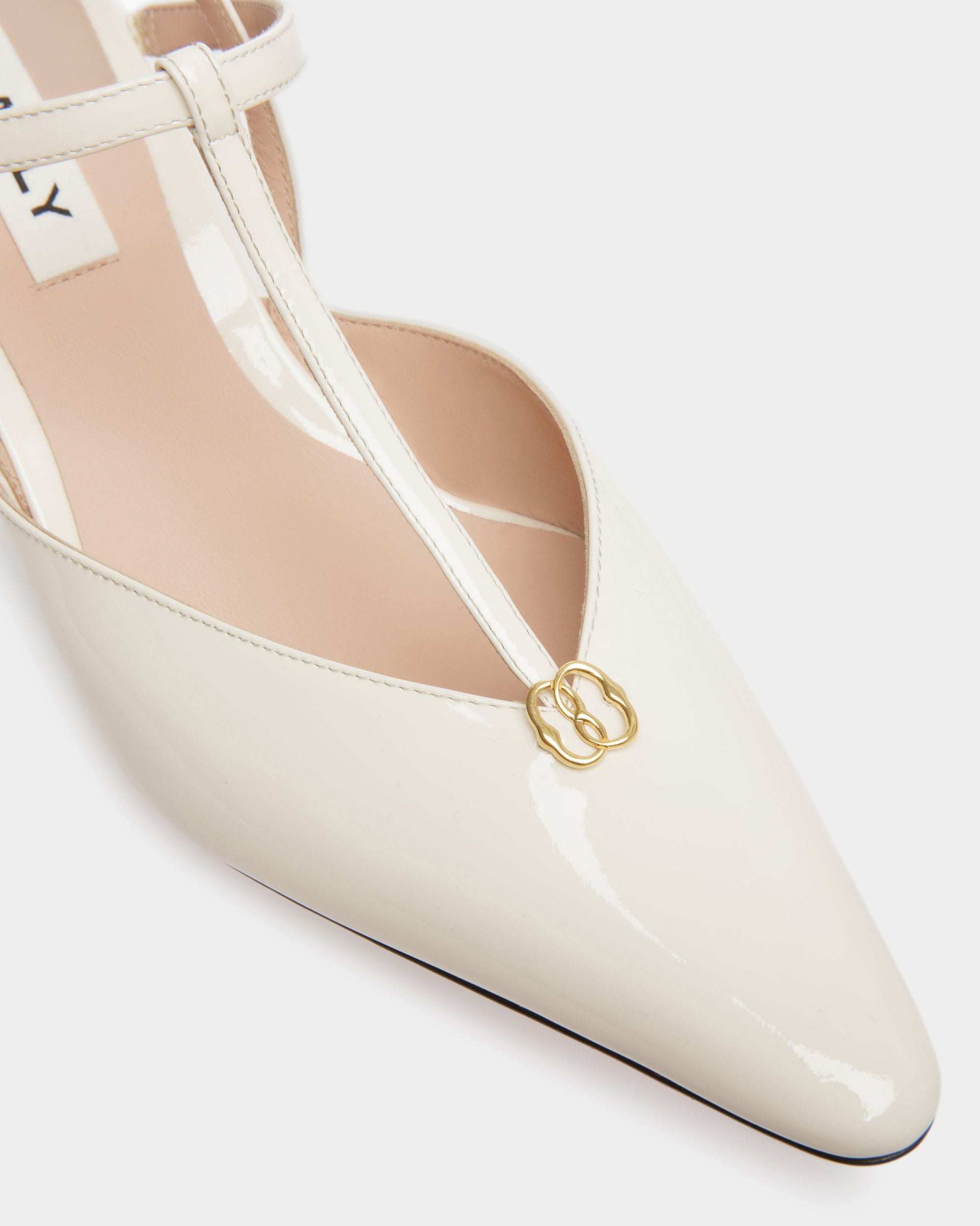 Katy スリングバック パンプス ボーンホワイト＆ブラック レザー - 女性 - Bally - 05