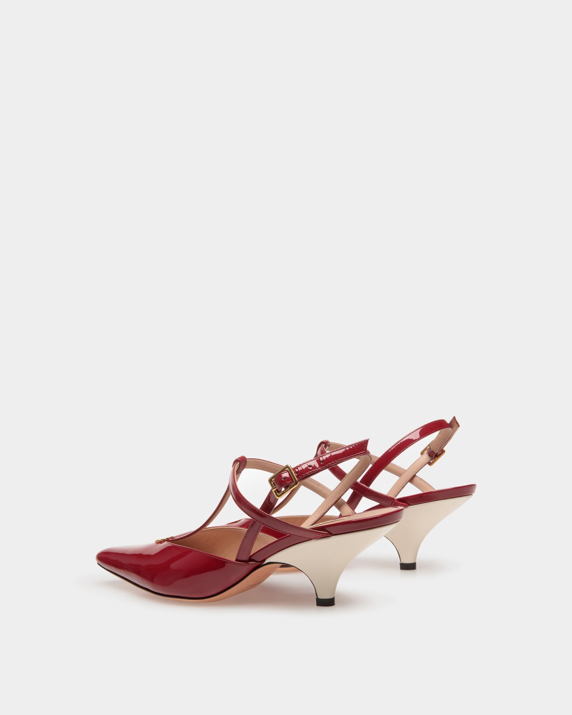 Katy スリングバック パンプス ルビーレッド＆ボーンホワイト レザー - 女性 - Bally - 04
