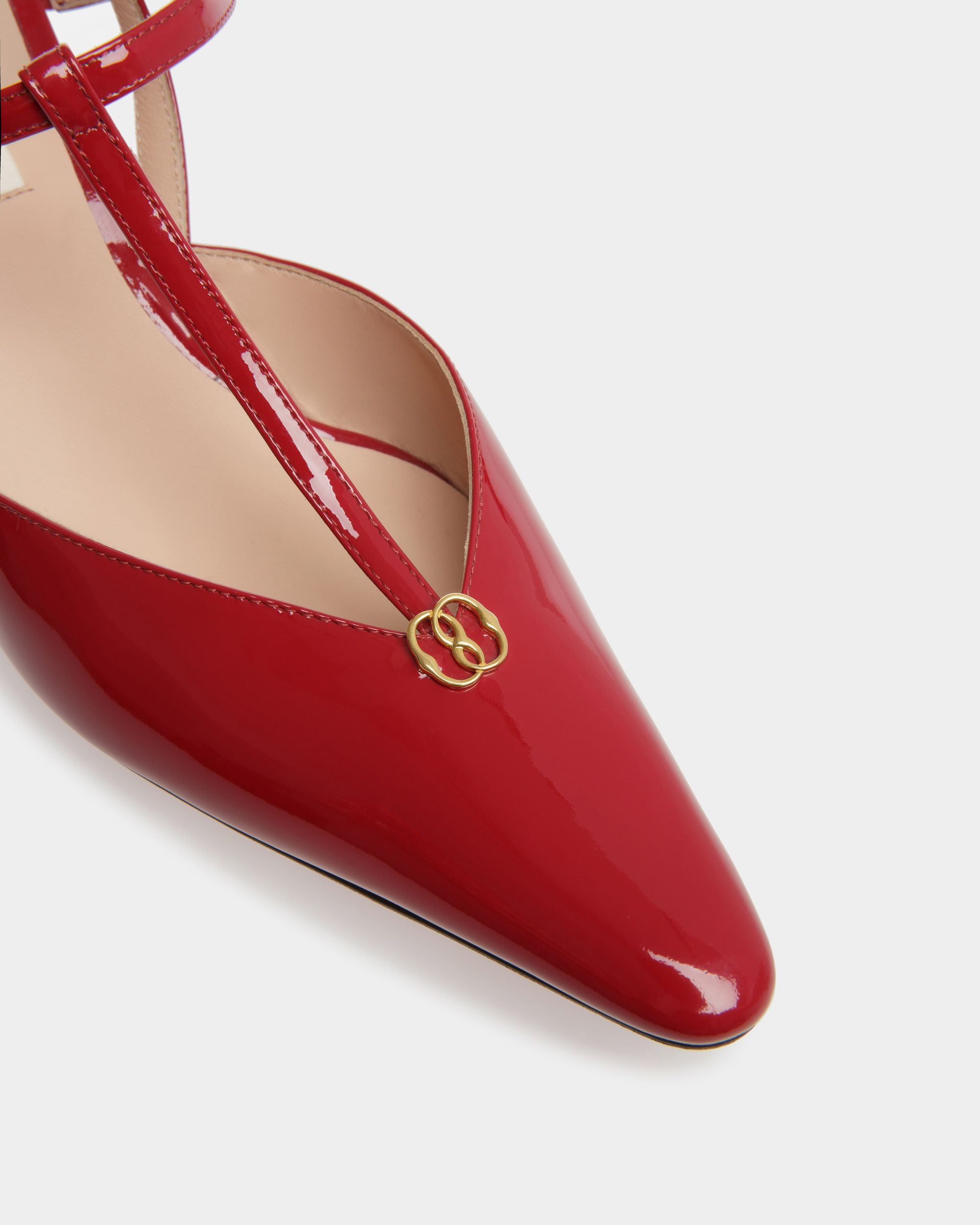 Katy スリングバック パンプス ルビーレッド＆ボーンホワイト レザー - 女性 - Bally - 05