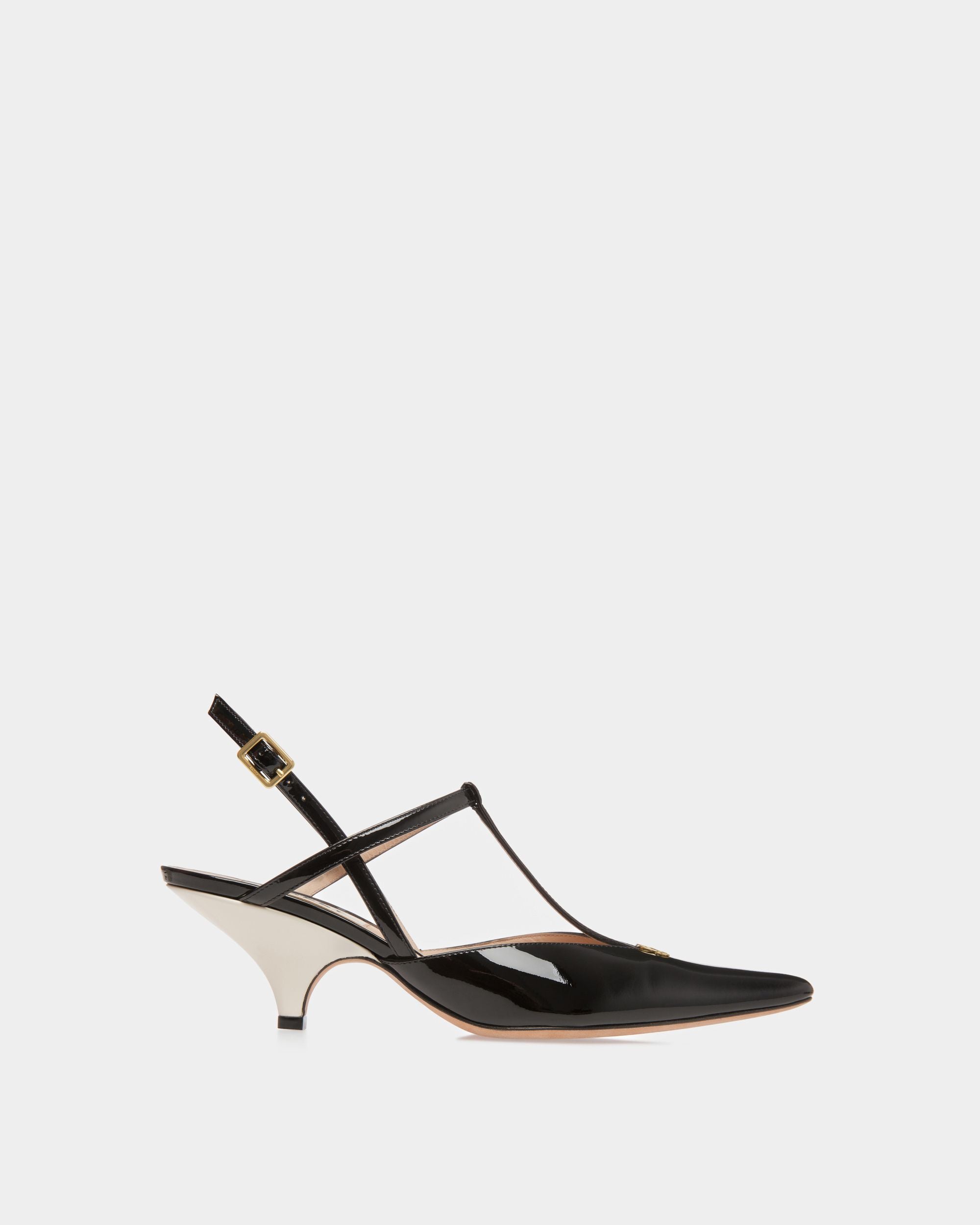 Katy スリングバック パンプス ブラック＆ボーンホワイト レザー - 女性 - Bally - 01