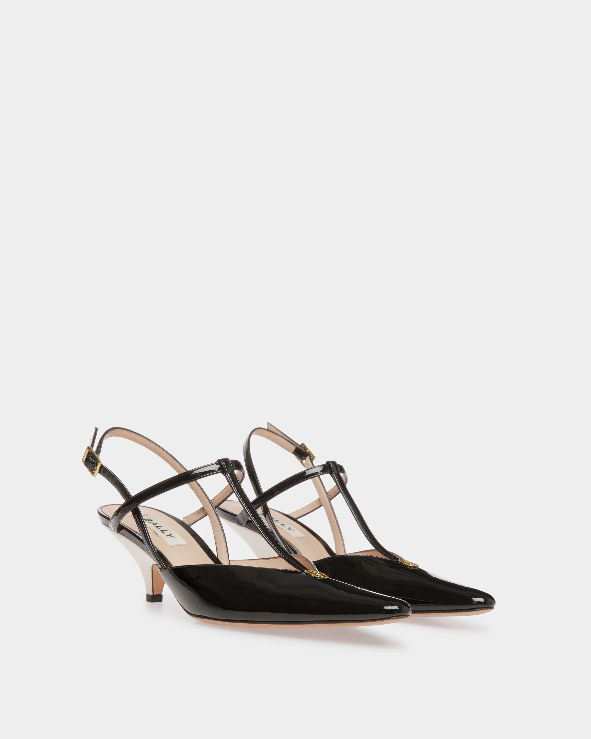 Katy スリングバック パンプス ブラック＆ボーンホワイト レザー - 女性 - Bally - 03