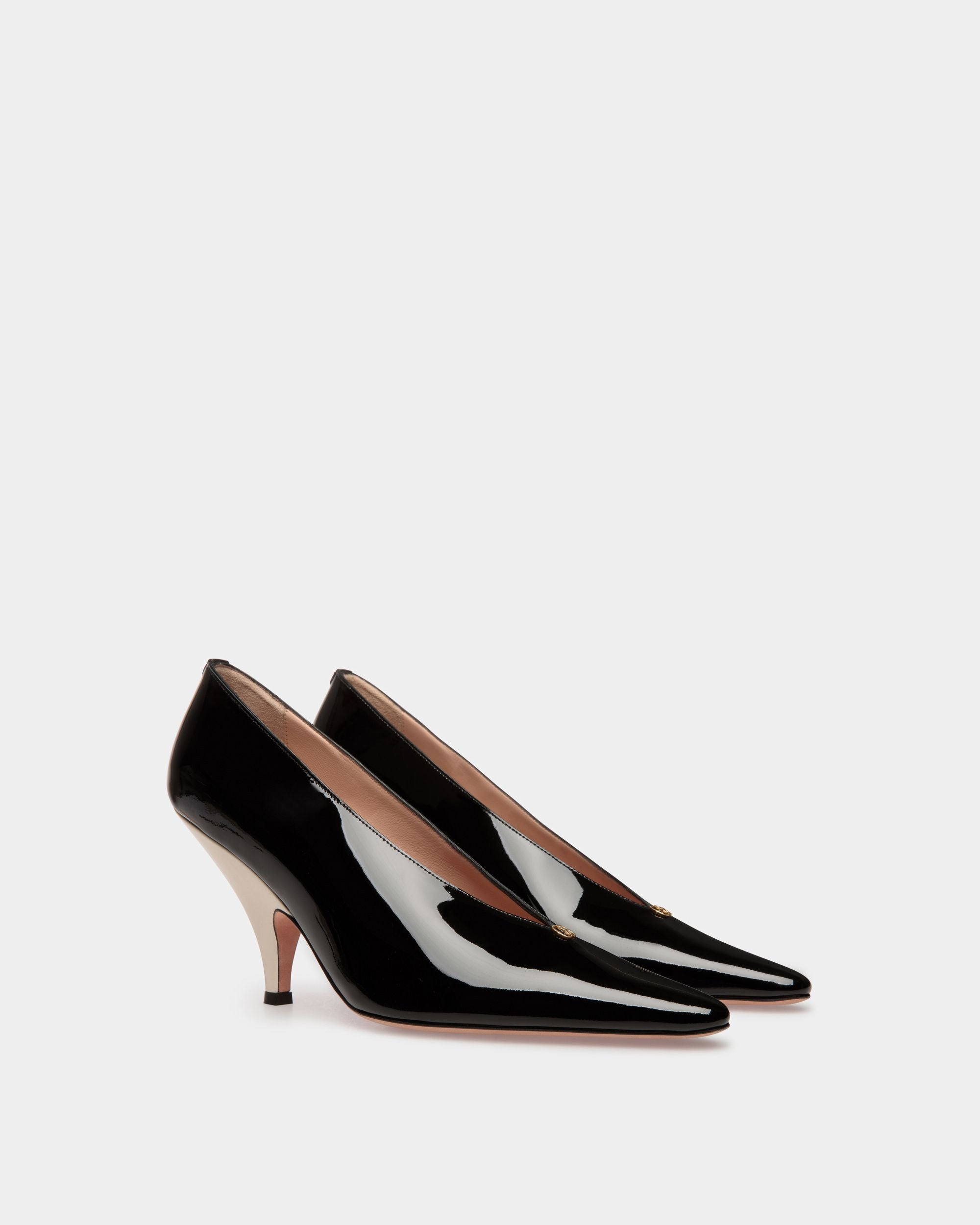 Katy パンプス ブラック＆ボーンホワイト レザー - 女性 - Bally - 03