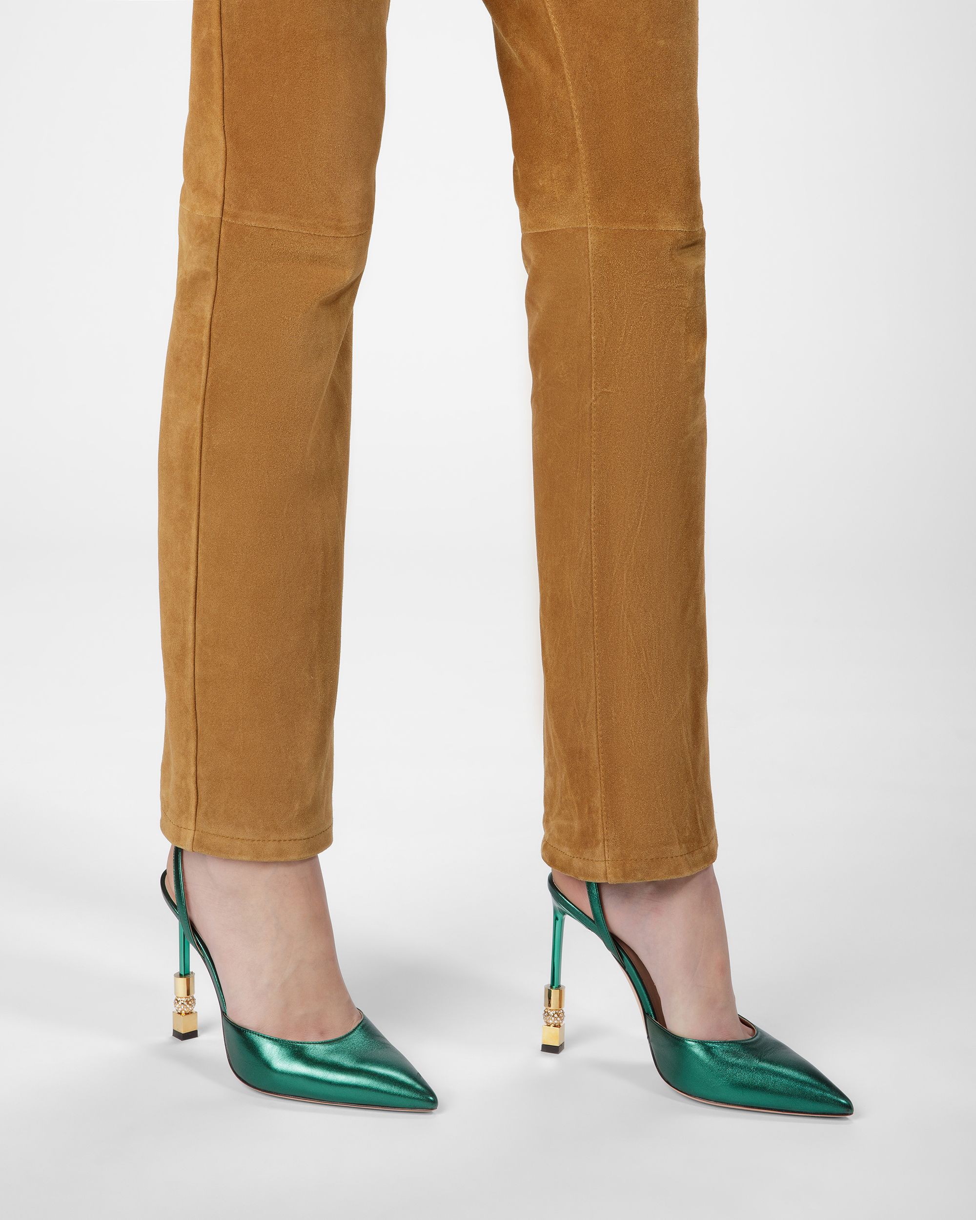 Block アンクルストラップ パンプス メタリックレザー - 女性 - Bally - 07