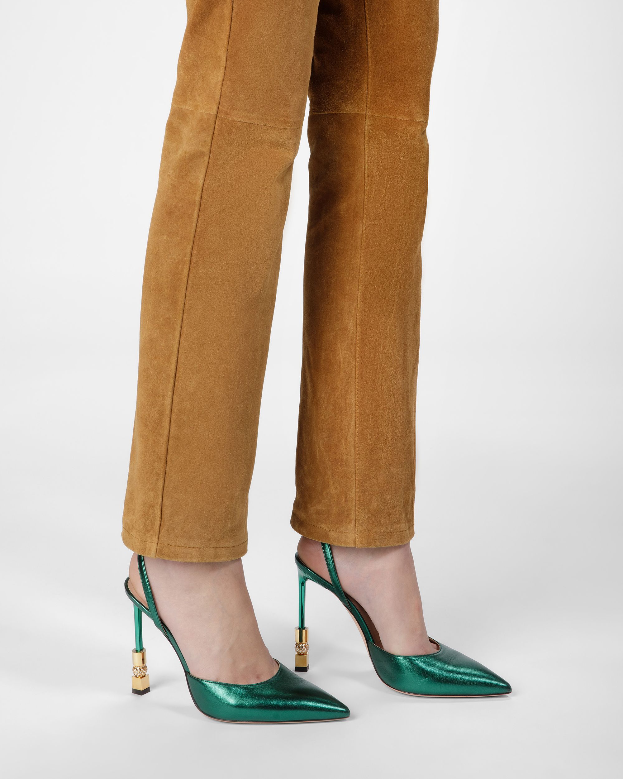 Block アンクルストラップ パンプス メタリックレザー - 女性 - Bally - 09