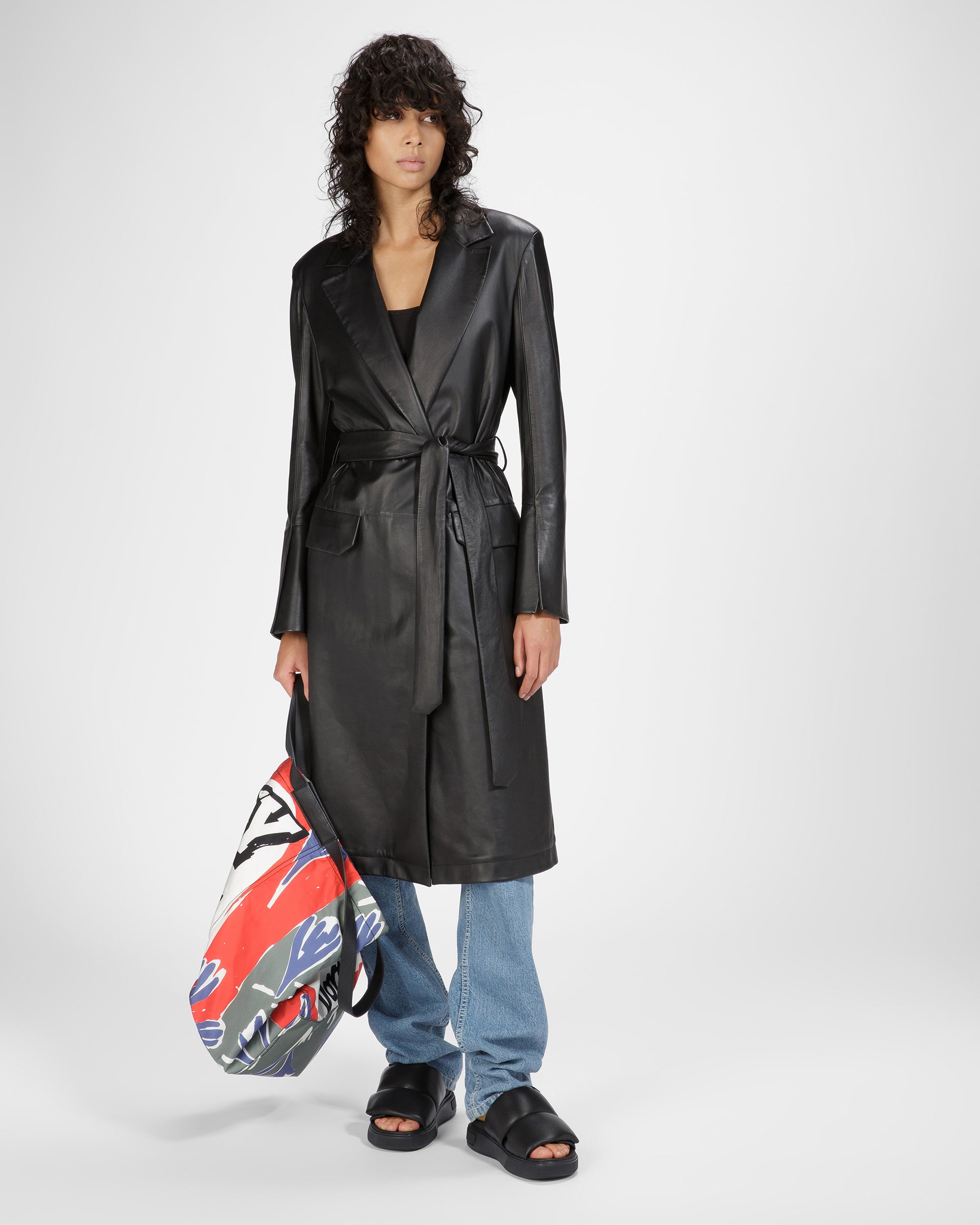 Joey-W ブラック レザー サンダル - 女性 - Bally - 03