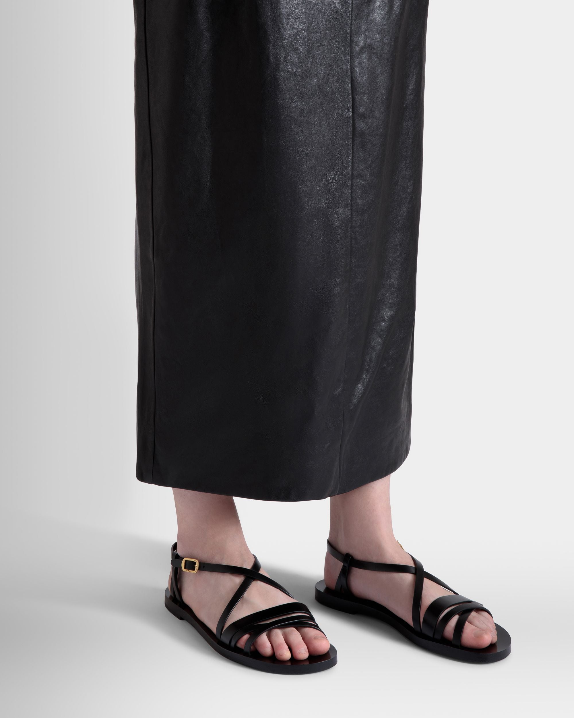 Salis フラットサンダル ブラック レザー - 女性 - Bally - 02