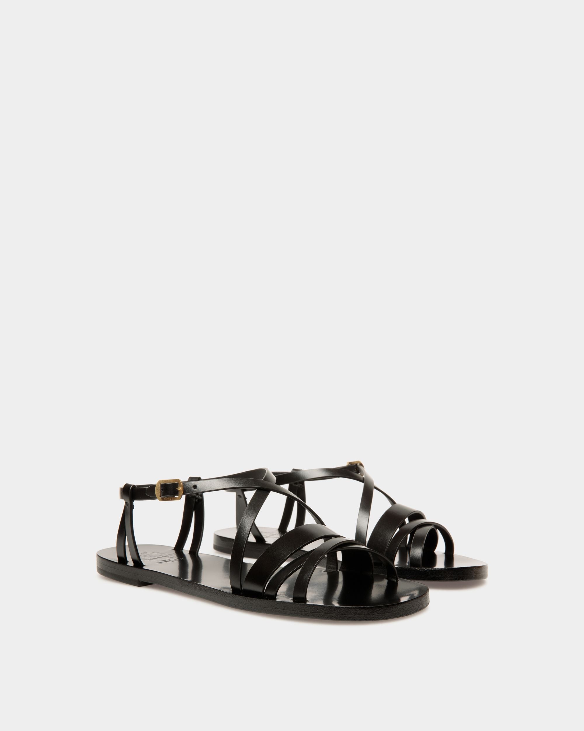 Salis フラットサンダル ブラック レザー - 女性 - Bally - 03