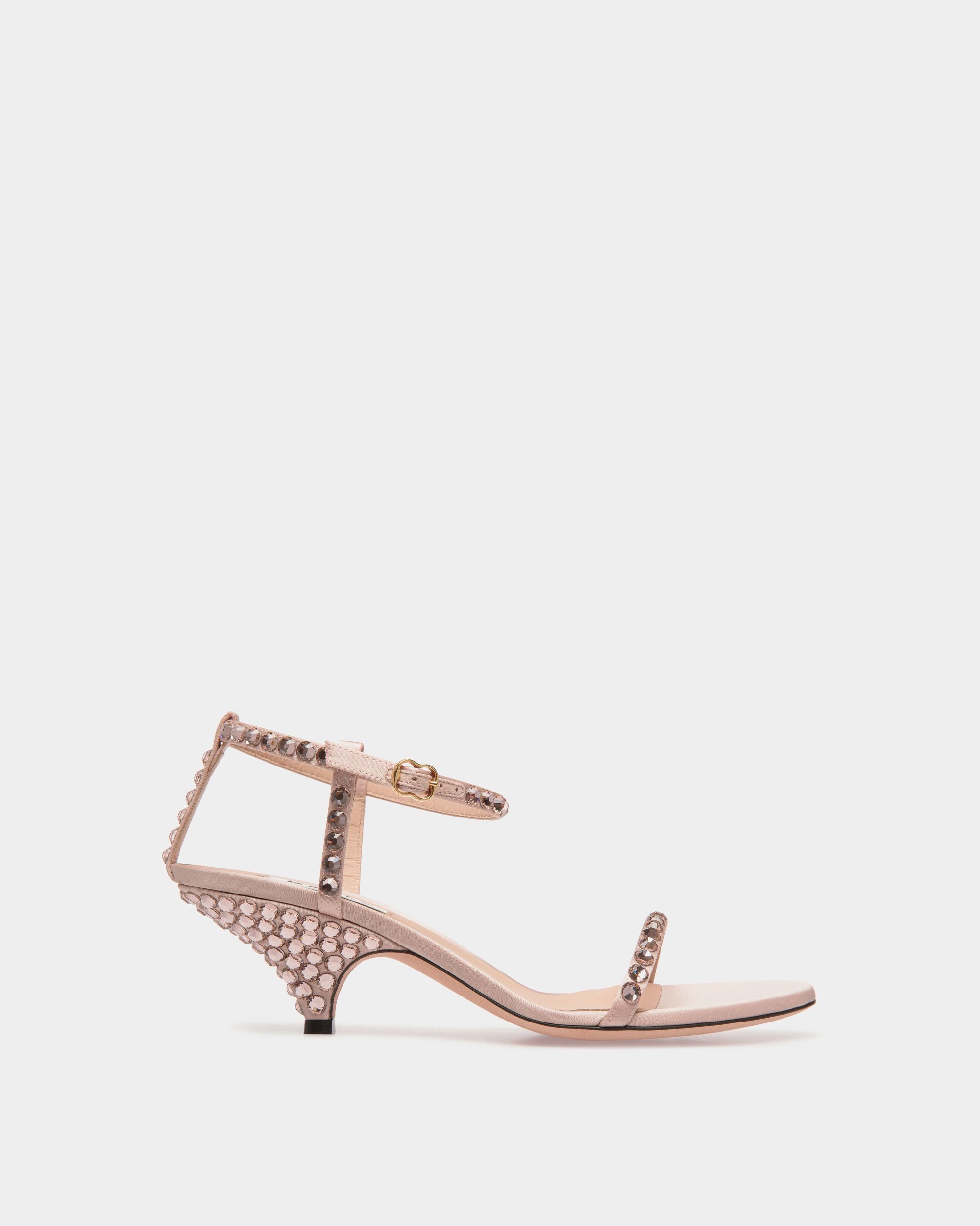 Katy ヒールサンダル Light Pink ファブリック＆クリスタル - 女性 - Bally - 01