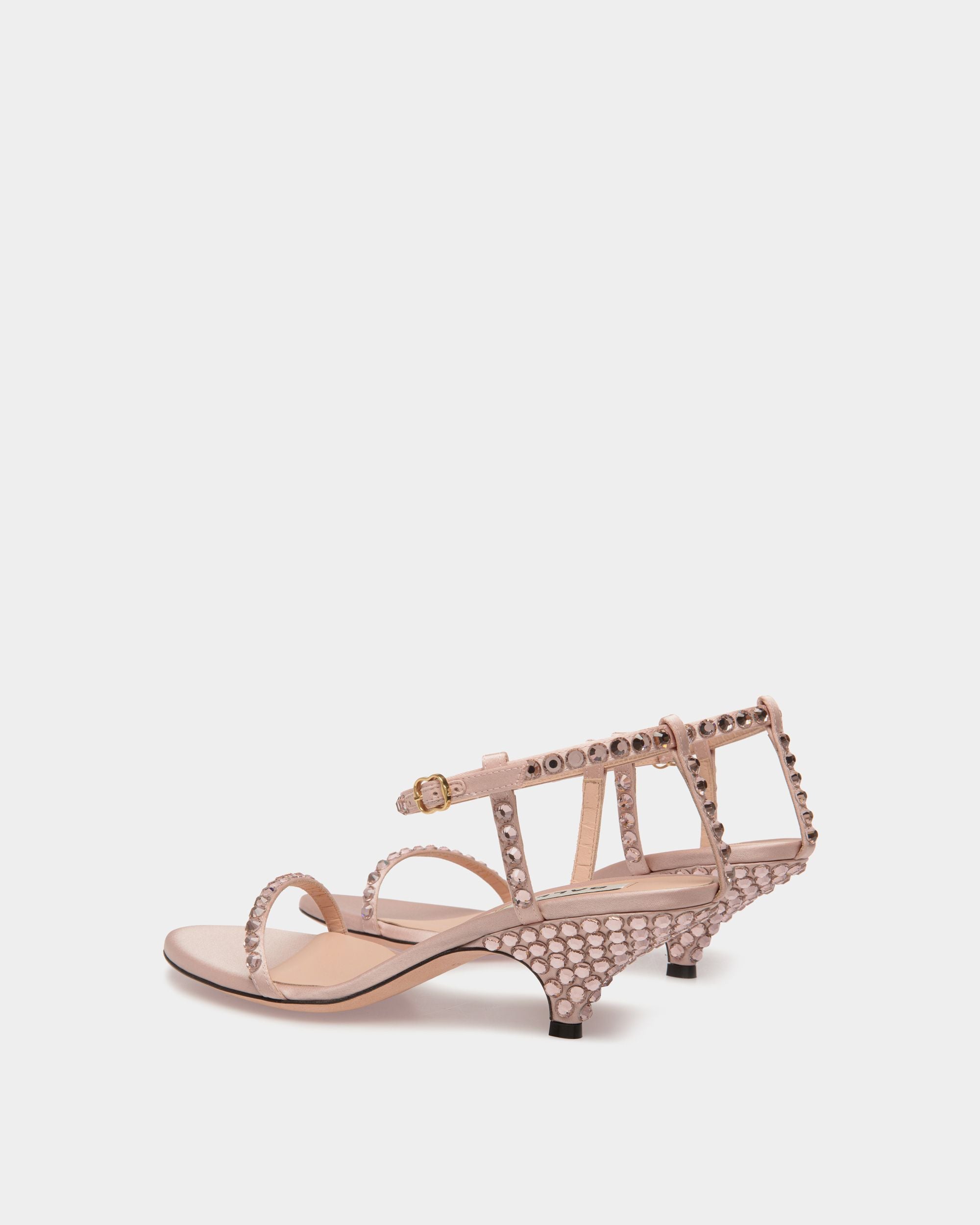 Katy ヒールサンダル Light Pink ファブリック＆クリスタル - 女性 - Bally - 03