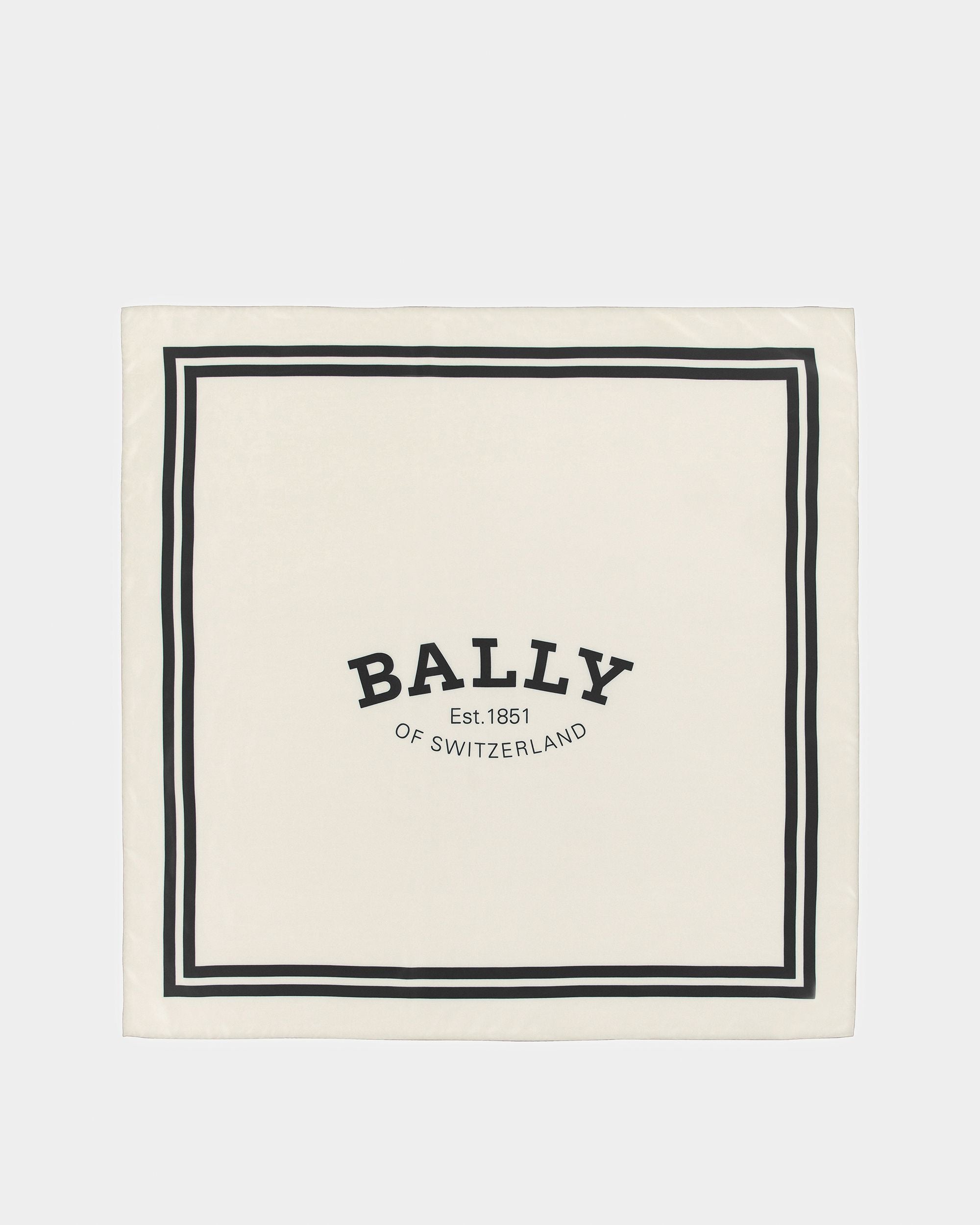 プリント スカーフ ブラック シルク プリント スカーフ - 女性 - Bally - 02