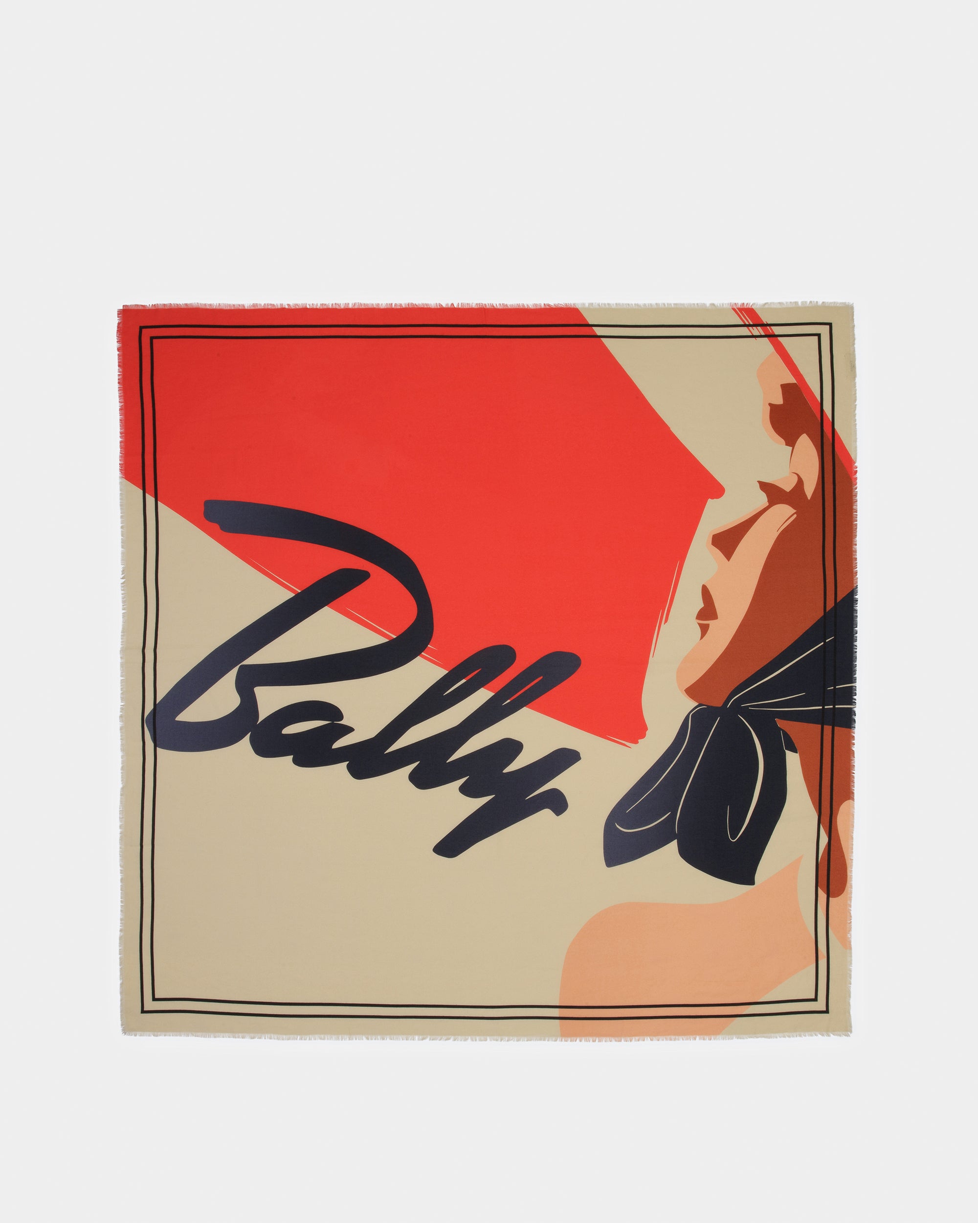 オレンジ プリント スカーフ - 女性 - Bally - 01