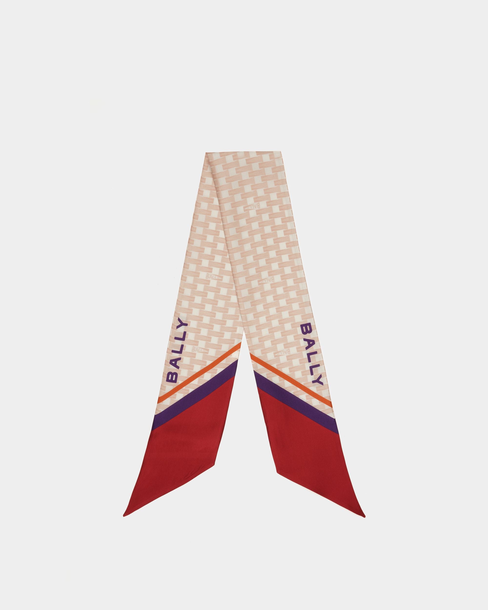 Pennant プリント スカーフ ダスティペタル シルク - 女性 - Bally - 01