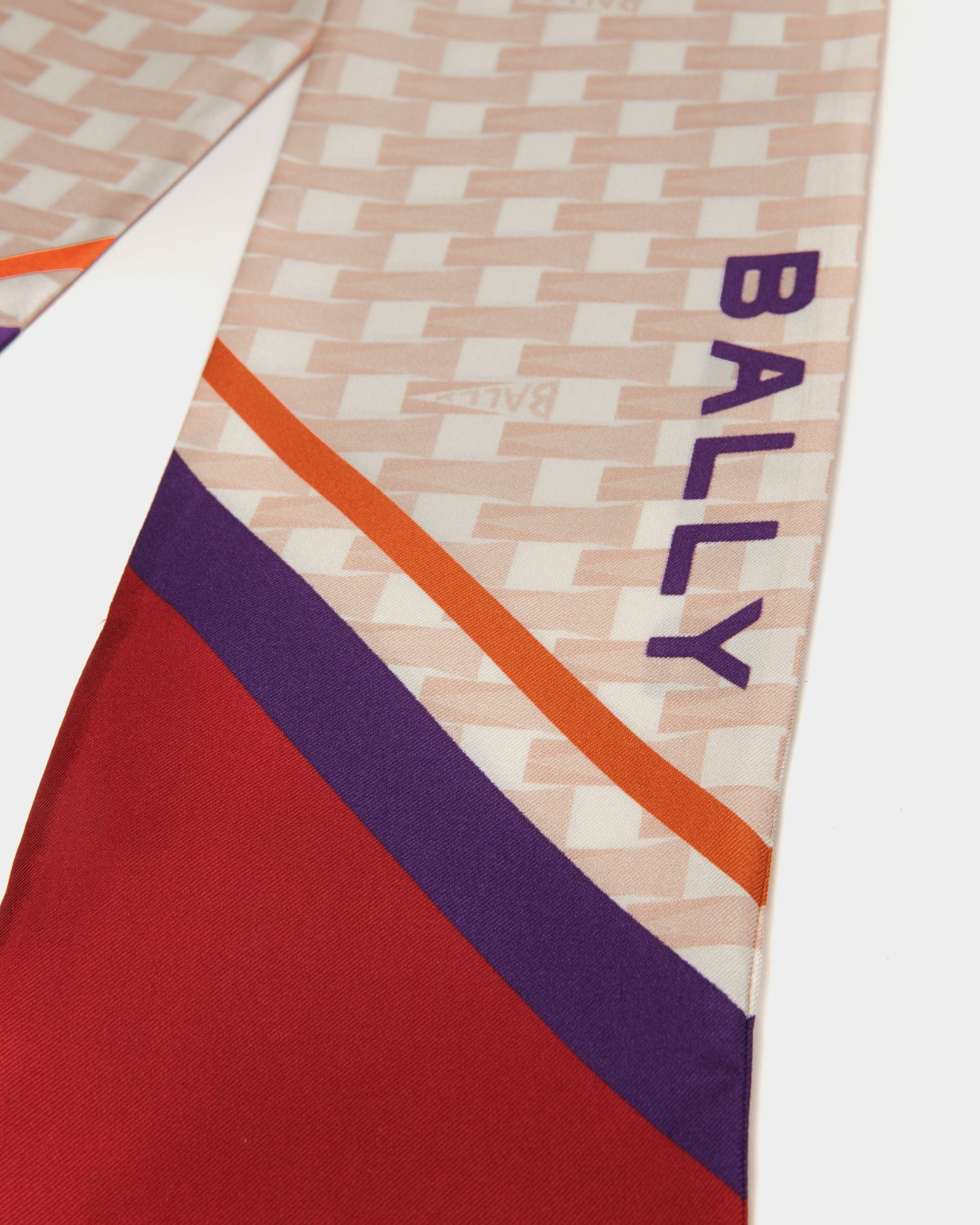 Pennant プリント スカーフ ダスティペタル シルク - 女性 - Bally - 03