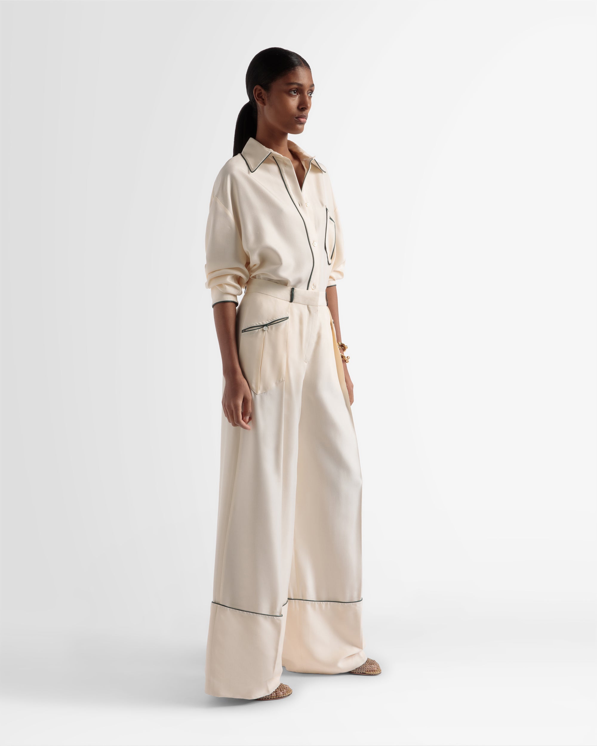 シルク リラックス シャツ ボーンホワイト - 女性 - Bally - 04