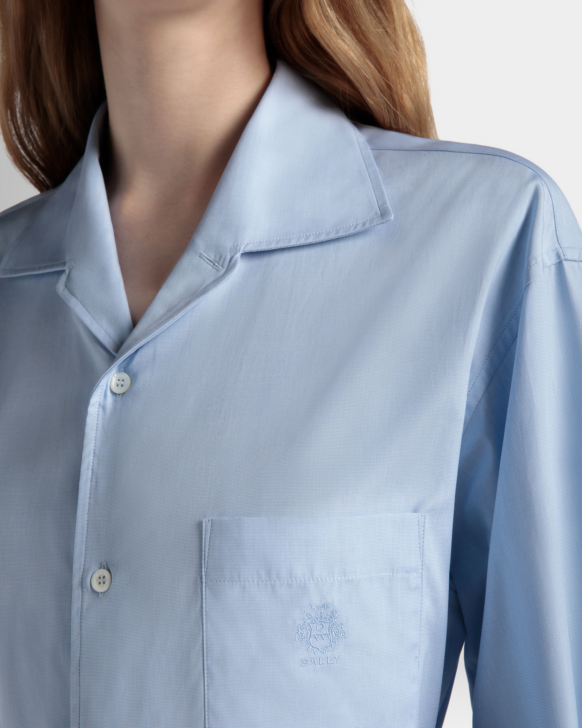 ロングスリーブ シャツ Light Blue コットン - 女性 - Bally - 04