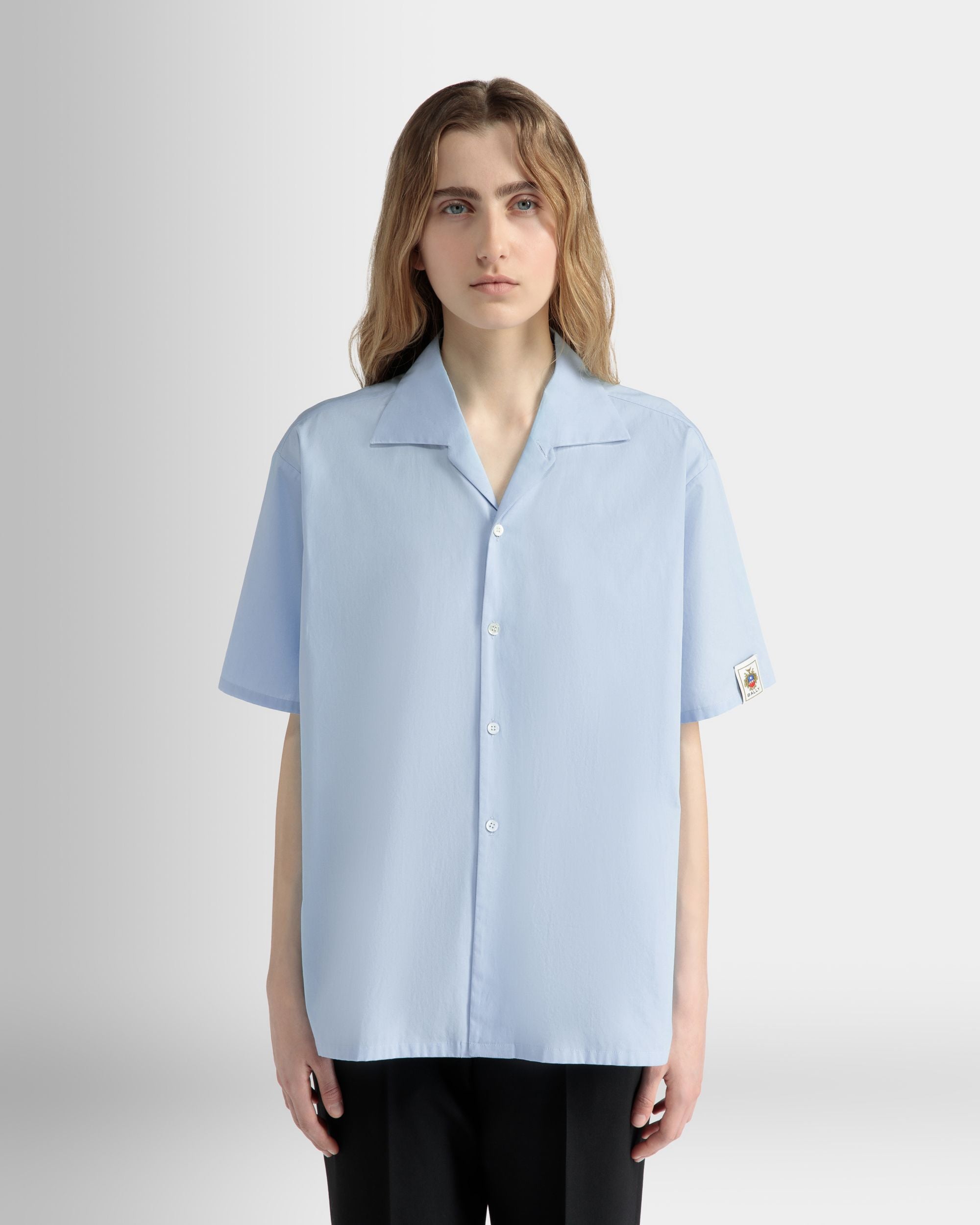 オーバーサイズ シャツ Light Blue コットン - 女性 - Bally - 03