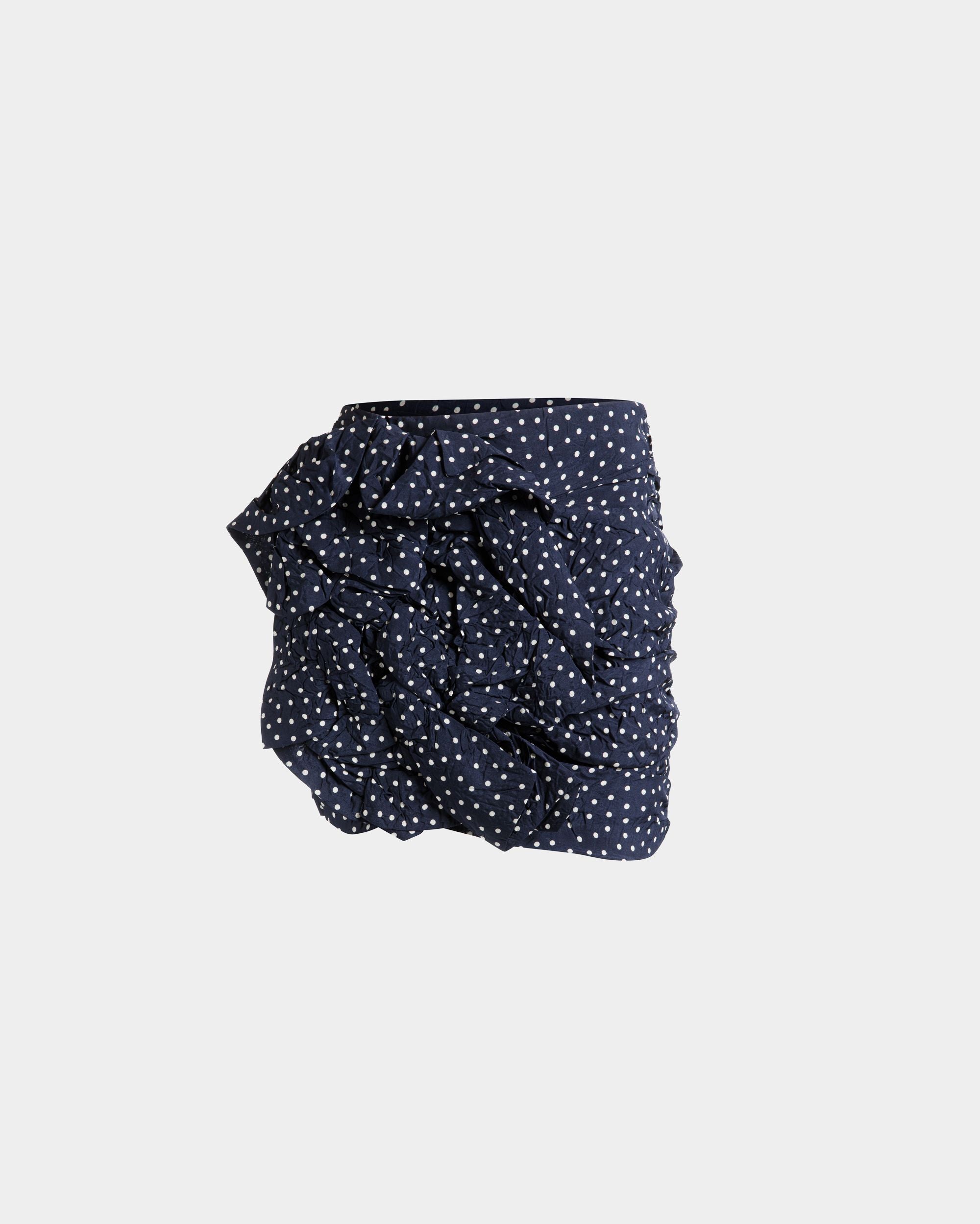 Rouches ミニスカート Polka Dots プリント フルイドポプリン - 女性 - Bally - 01