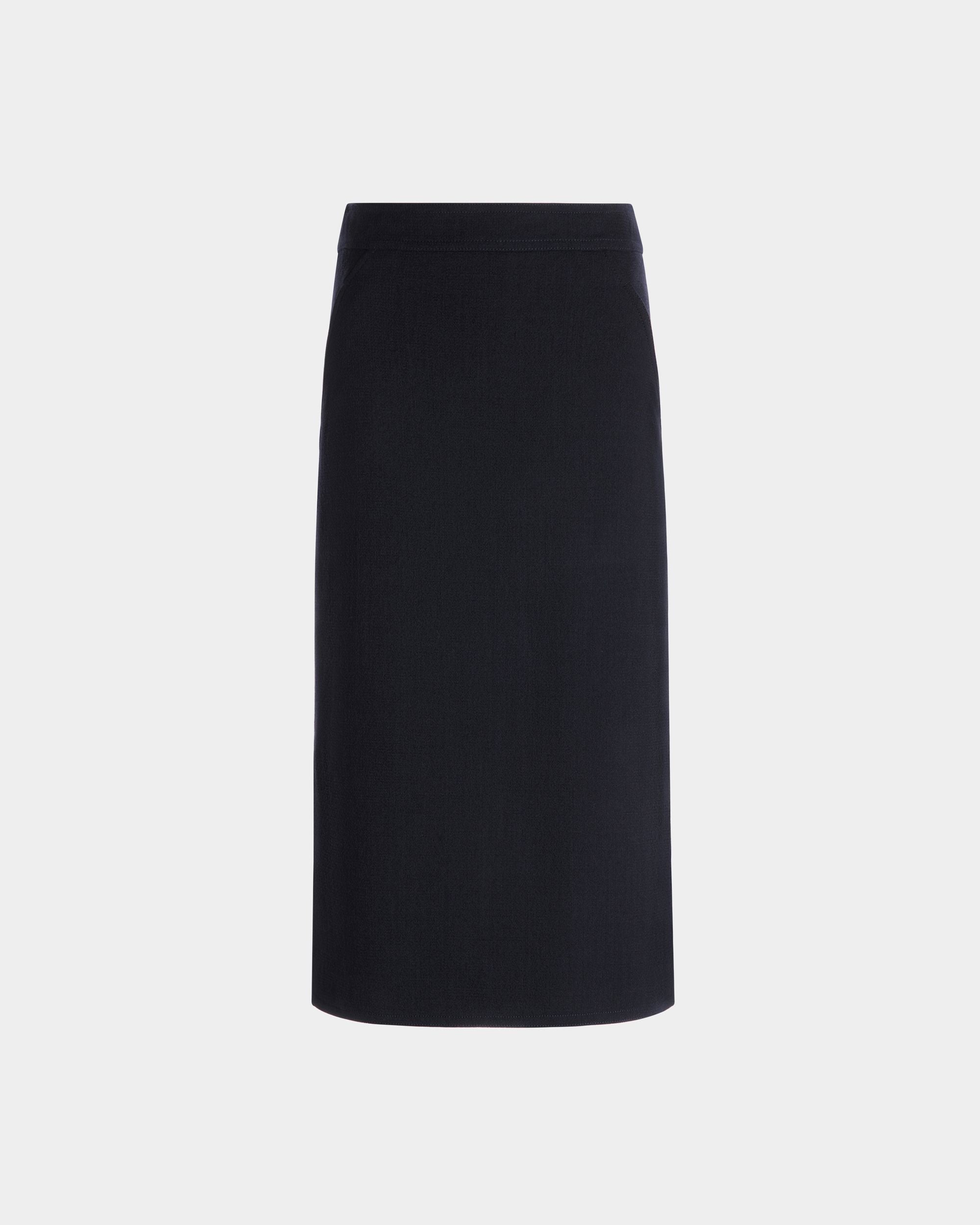 ミディスカート Navy Blue ウール - 女性 - Bally - 01