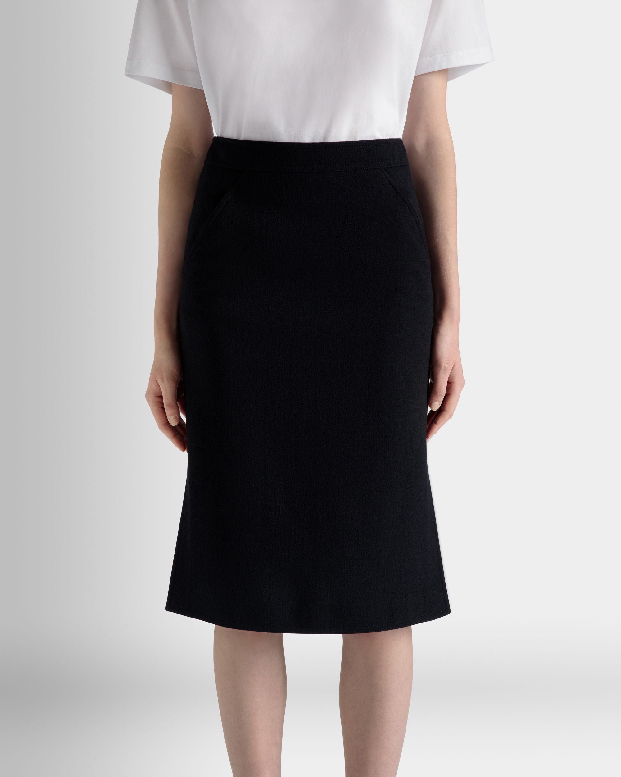 ミディスカート Navy Blue ウール - 女性 - Bally - 03