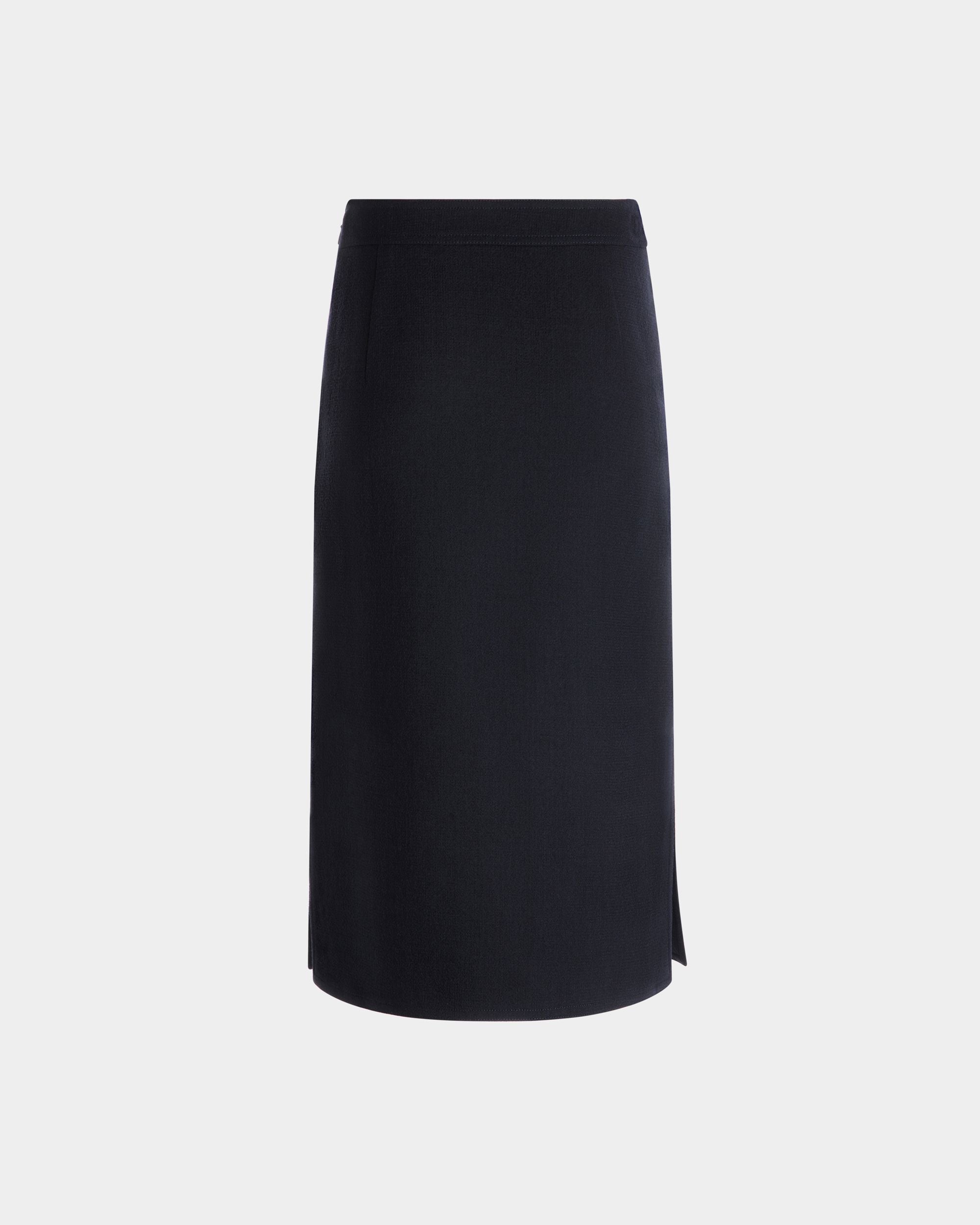 ミディスカート Navy Blue ウール - 女性 - Bally - 08