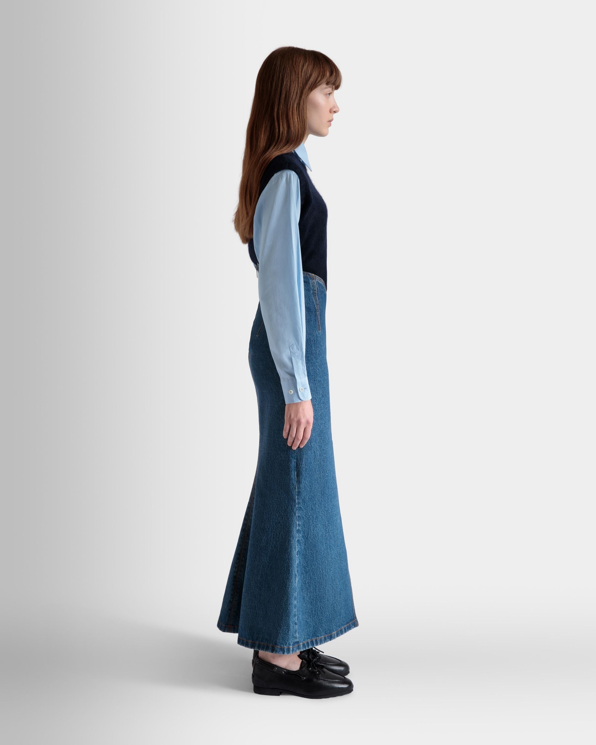 ロングスカート Medium Blue コットン - 女性 - Bally - 05