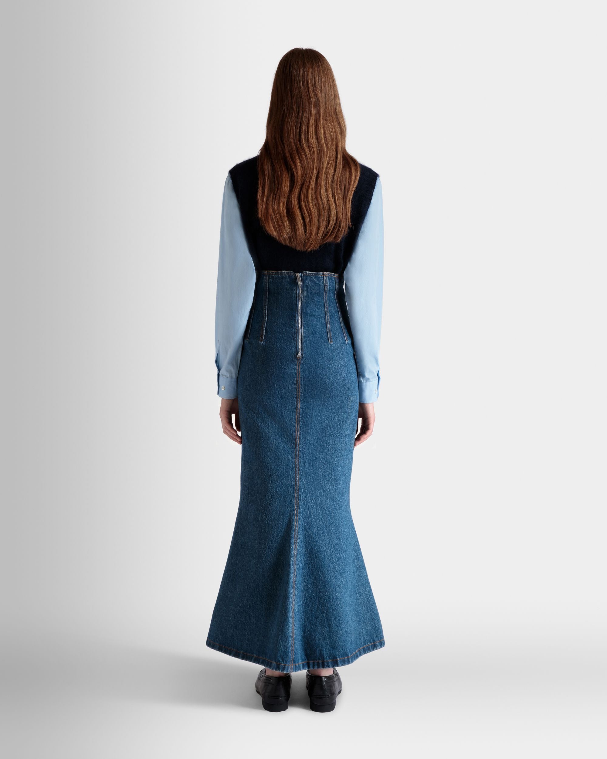 ロングスカート Medium Blue コットン - 女性 - Bally - 06