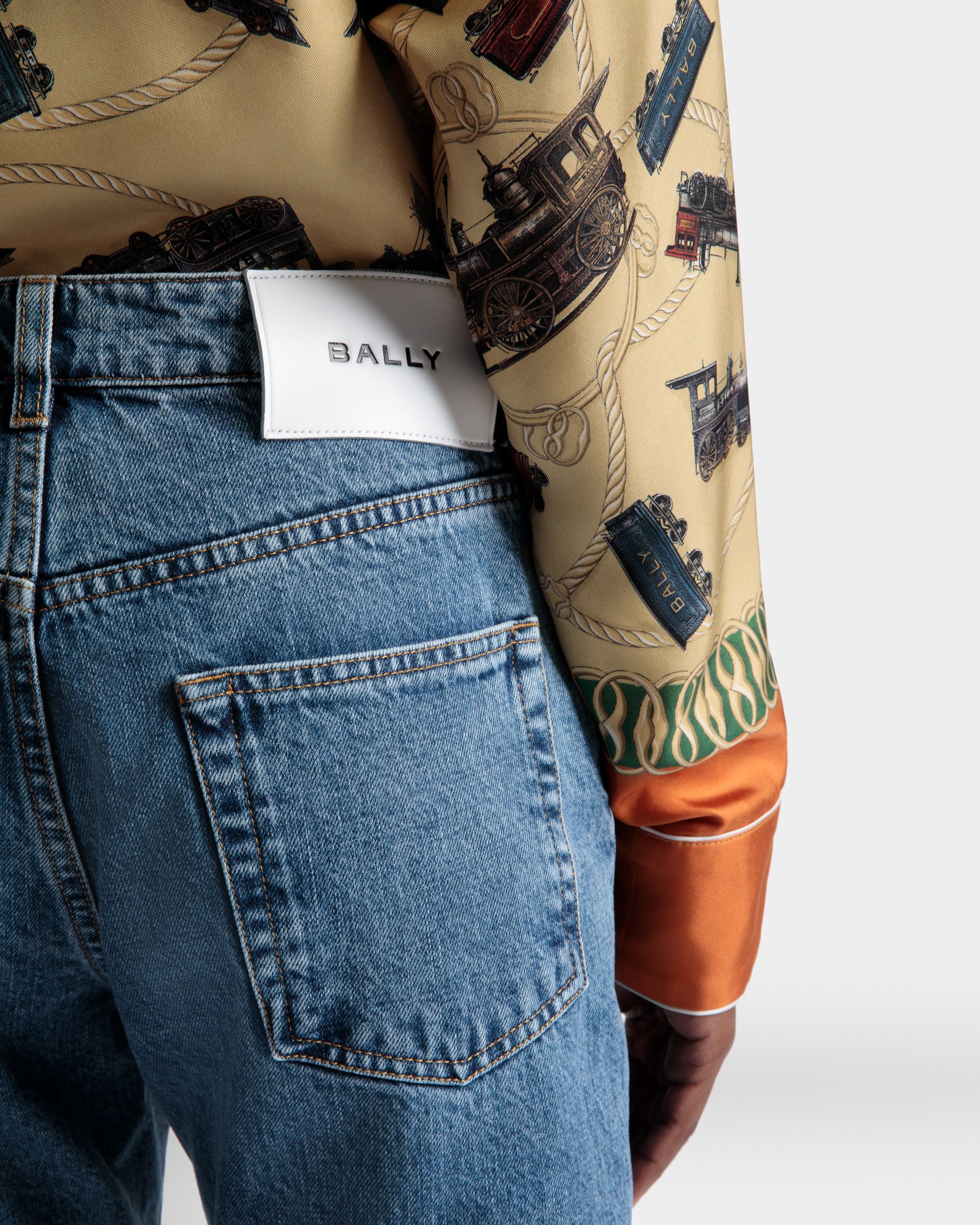 パンツ ライトブルー デニム - 女性 - Bally - 04