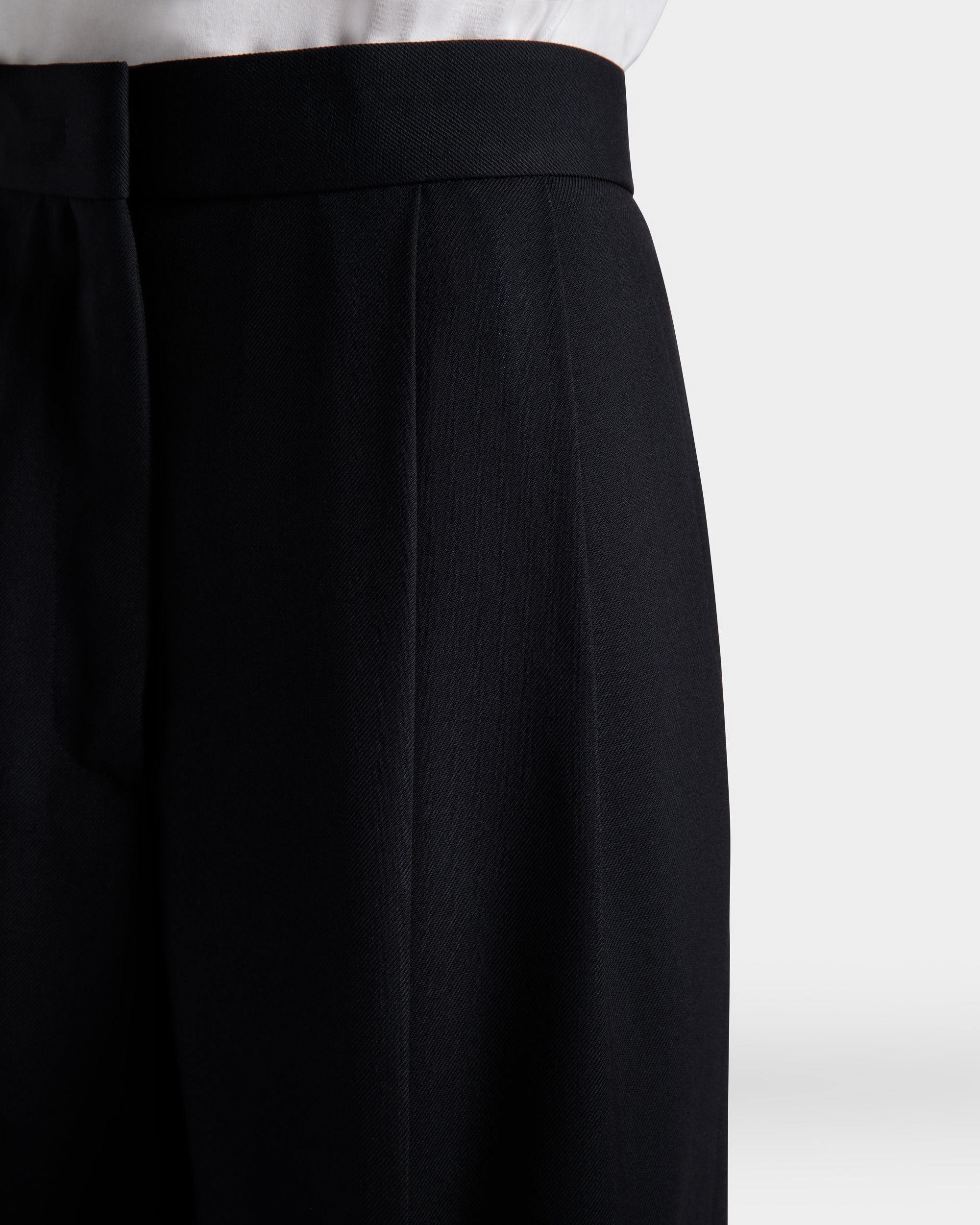ワイドパンツ Navy Blue ウールブレンド - 女性 - Bally - 04