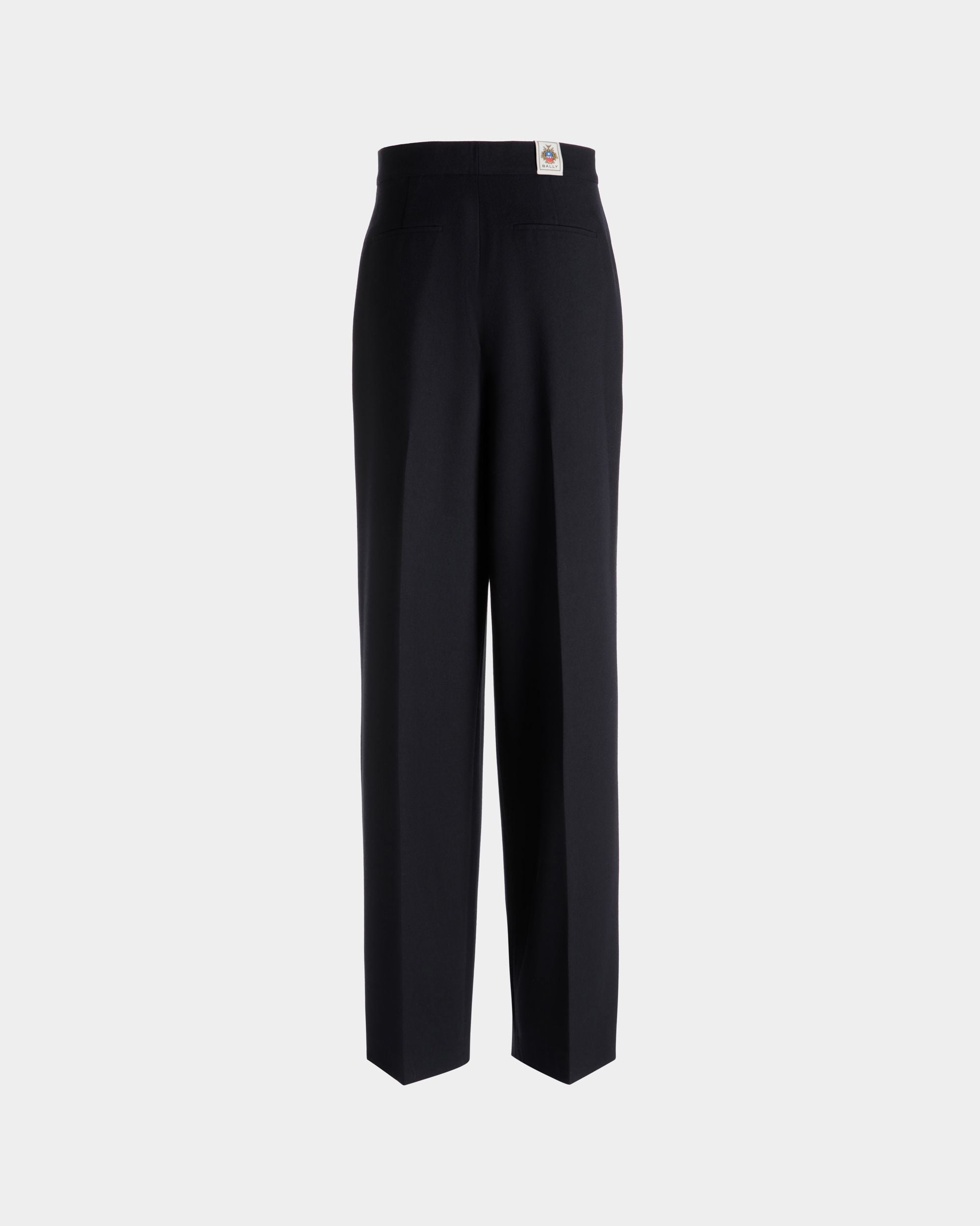 ワイドパンツ Navy Blue ウールブレンド - 女性 - Bally - 08